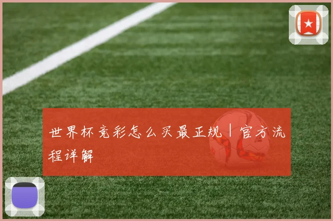 世界杯竞彩怎么买最正规|官方流程详解